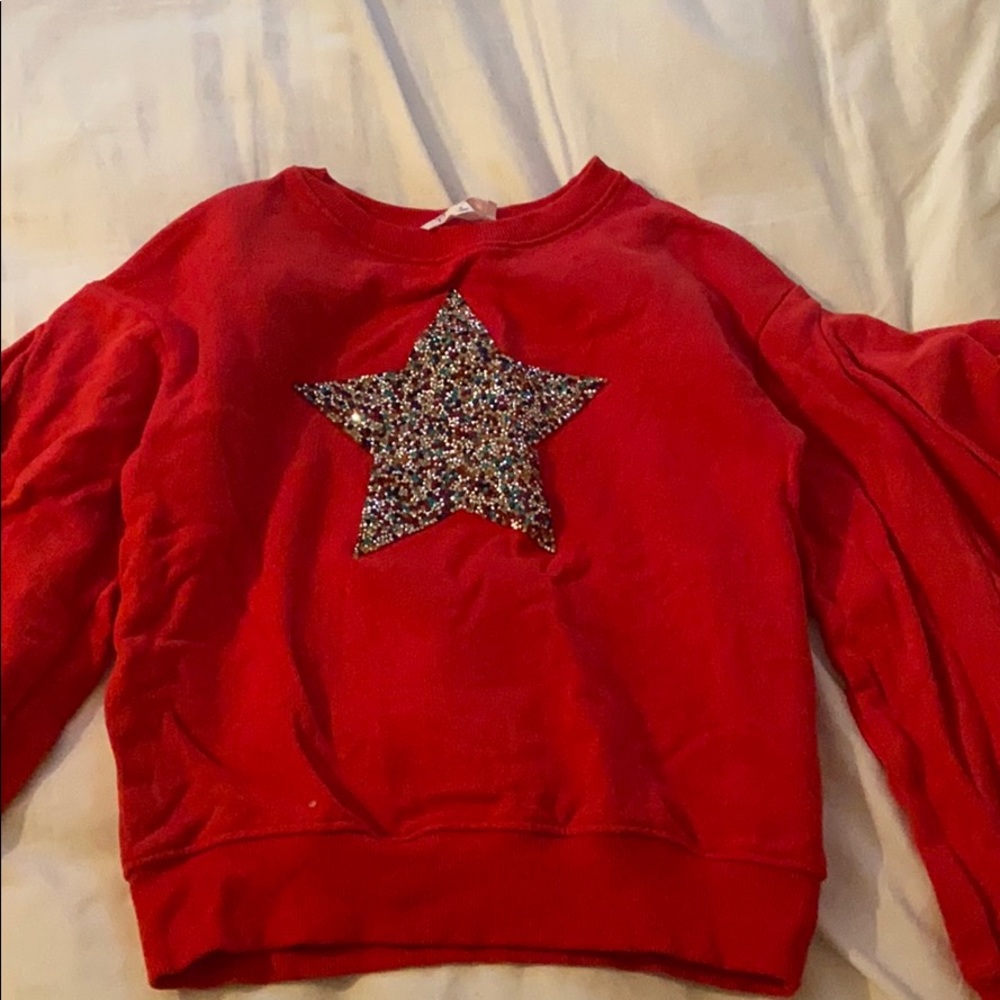 Jessica Simpson glitter sweatshirt